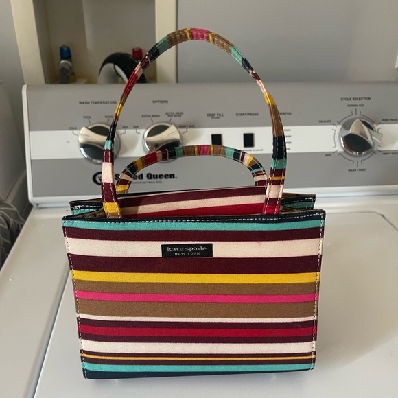 kate spade Handbags - Rare Kate Spade Vintage Multicolored Striped Mini Purse